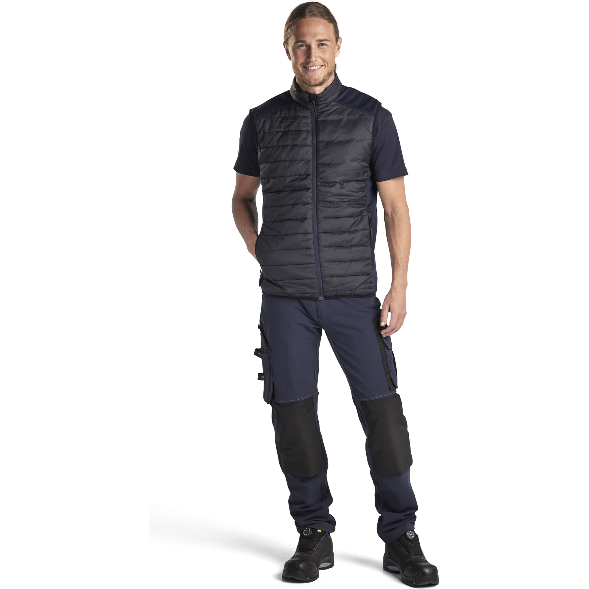 Blaklader Lined Vest, Black/Dark Navy (5)