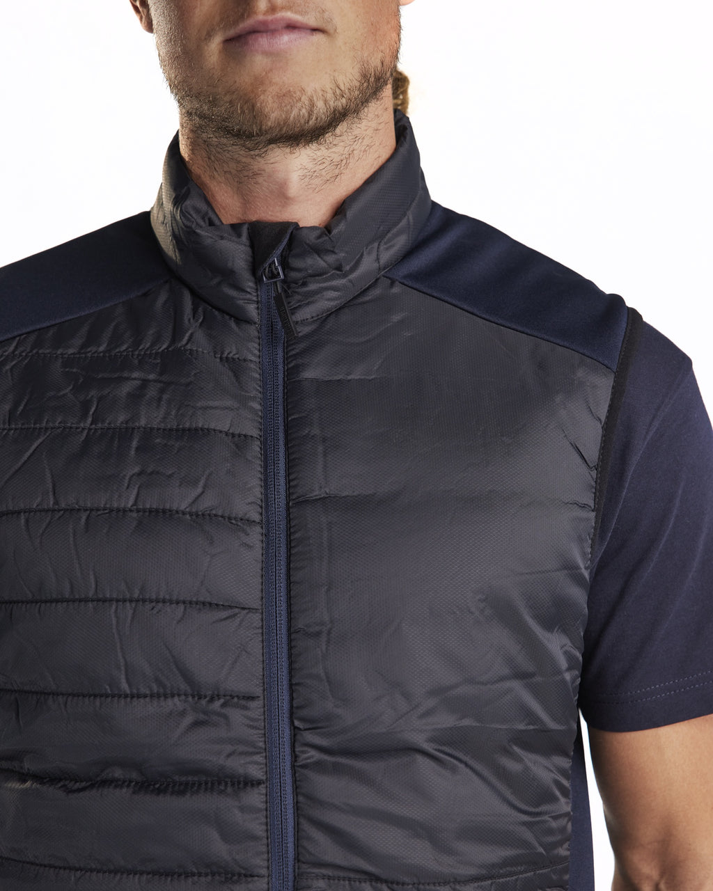 Blaklader Lined Vest, Black/Dark Navy (6)