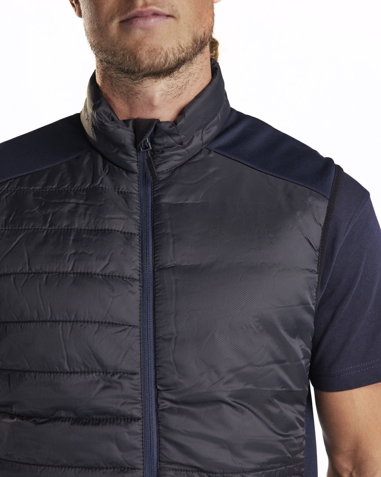 Blaklader Lined Vest, Black/Dark Navy (6)