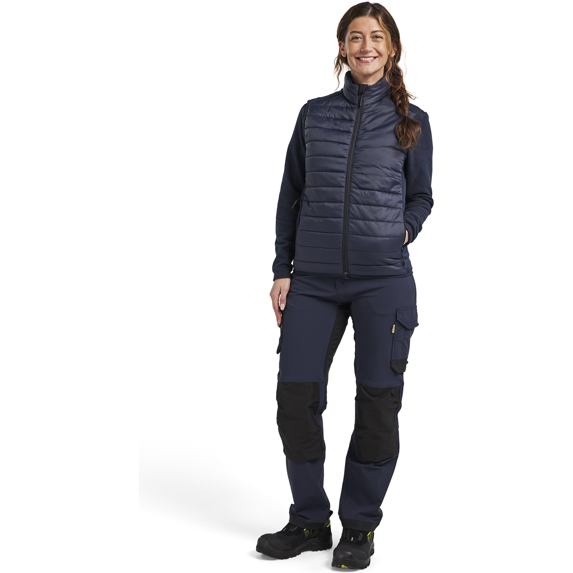 Blaklader Women's Lined Vest, Dark Navy (5)