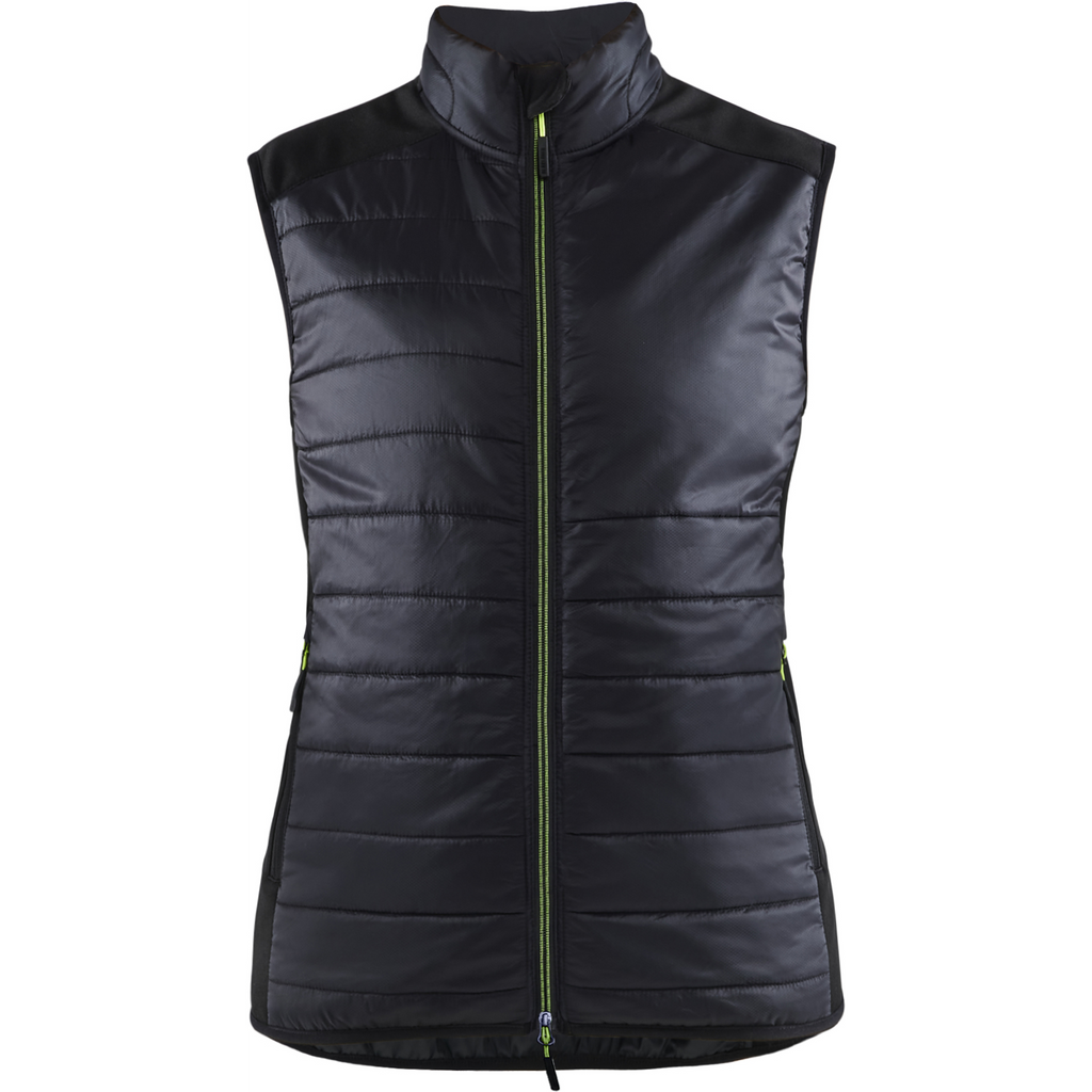 Blaklader Women's Lined Vest, Black/Yellow