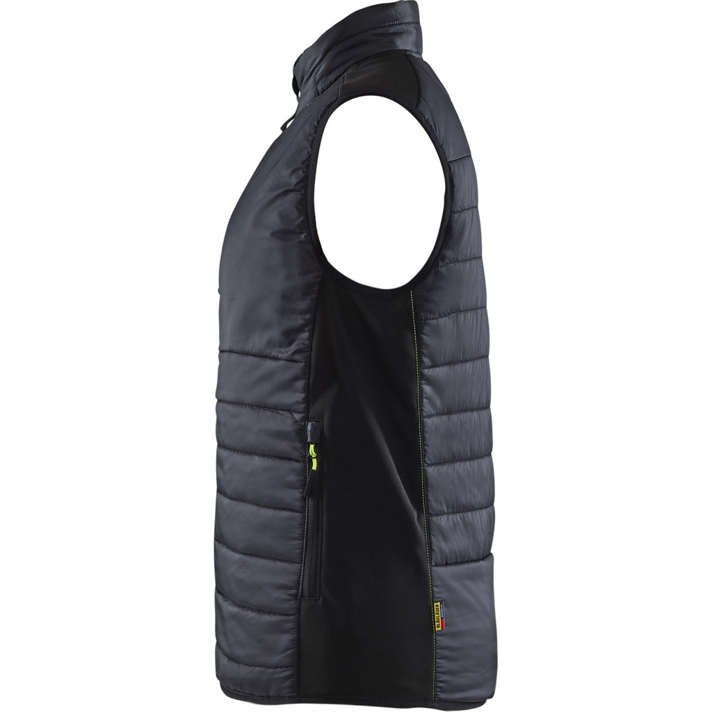 Blaklader Women's Lined Vest, Black/Yellow (3)