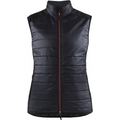 Blaklader Women's Lined Vest, Black/Red