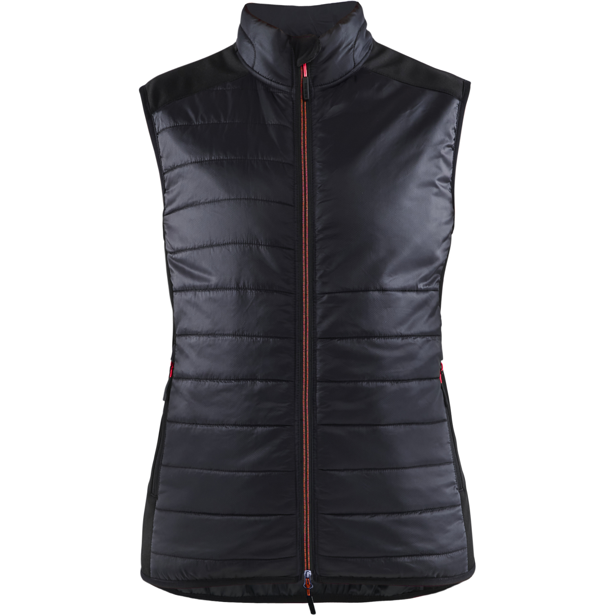 Blaklader Women's Lined Vest, Black/Red