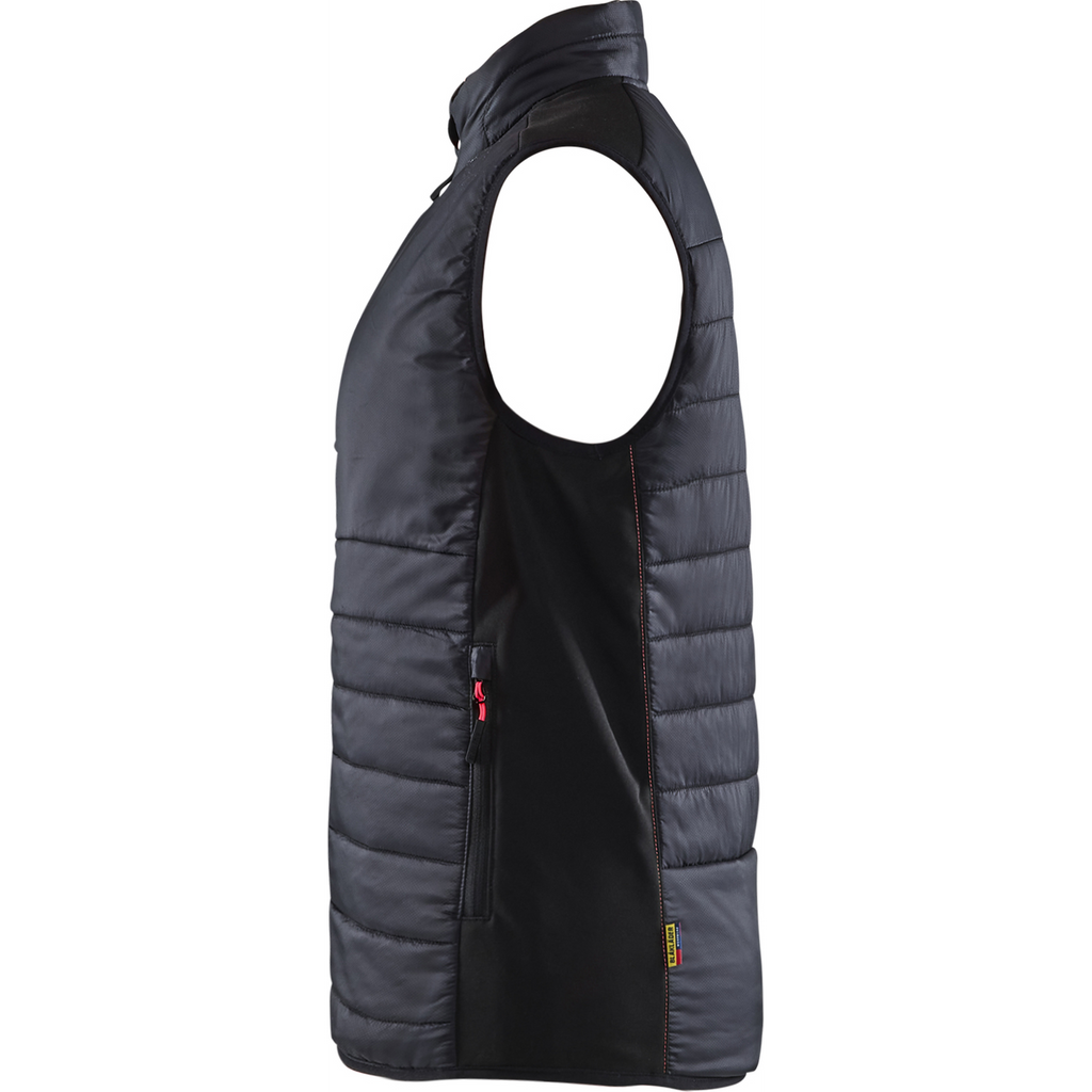 Blaklader Women's Lined Vest, Black/Red (3)