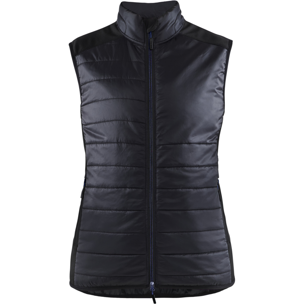 Blaklader Ladies Lined Vest, Black/Dark Navy
