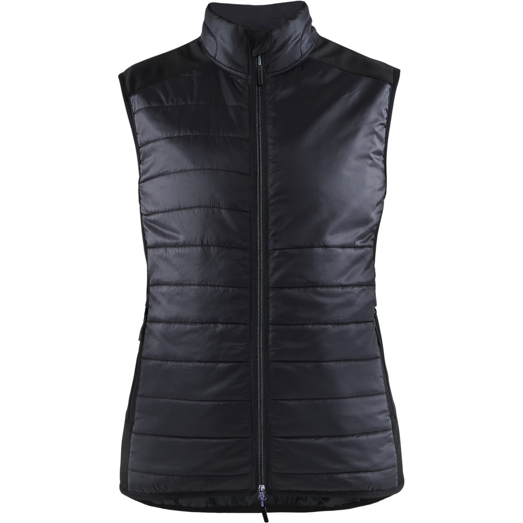 Blaklader Ladies Lined Vest, Black/Dark Grey