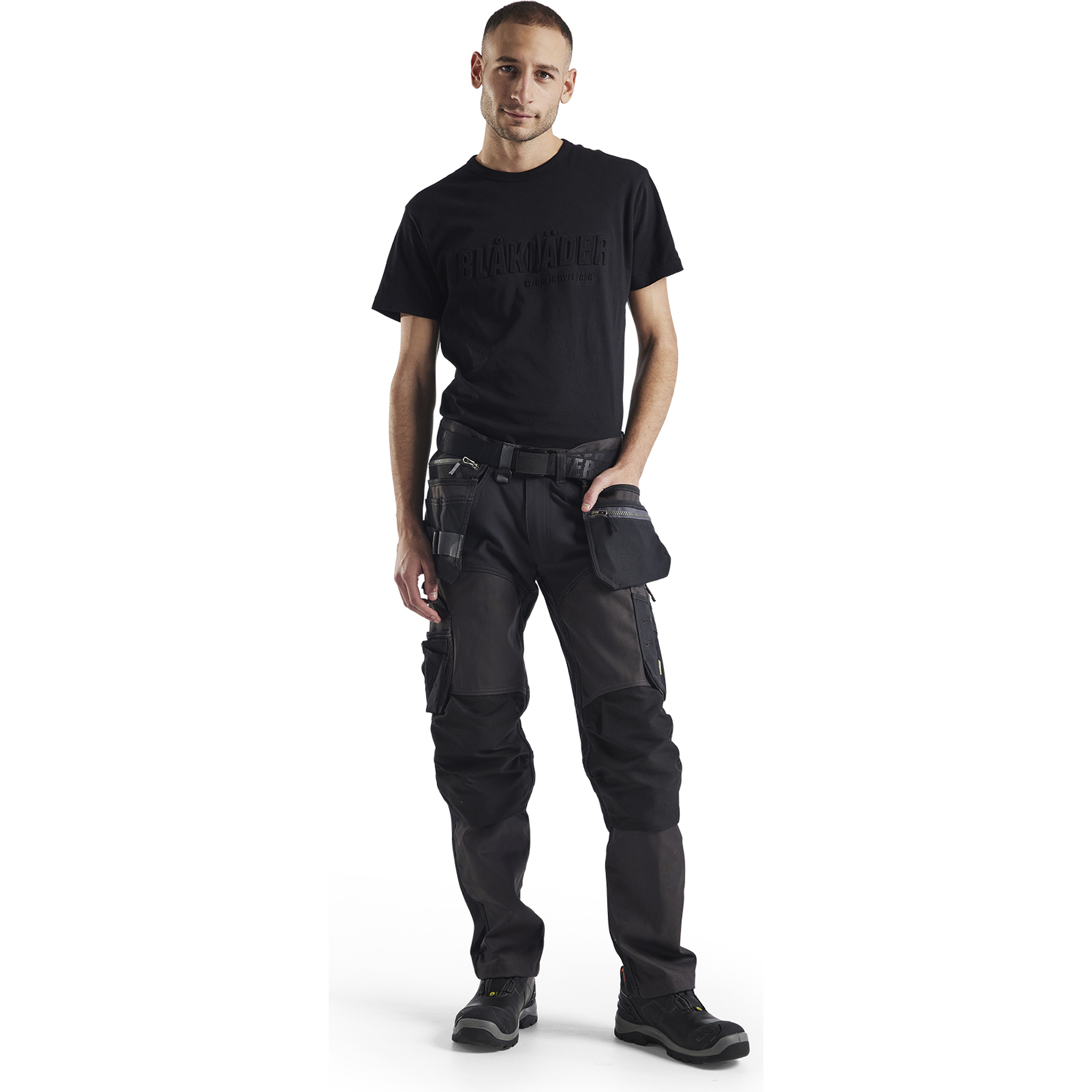 Blaklader Stretch Craftsman Work Trousers, Dark Grey/Black (5)