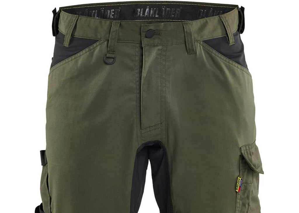 Blaklader Stretch Craftsman Work Trousers, Forest Green/Black (4)