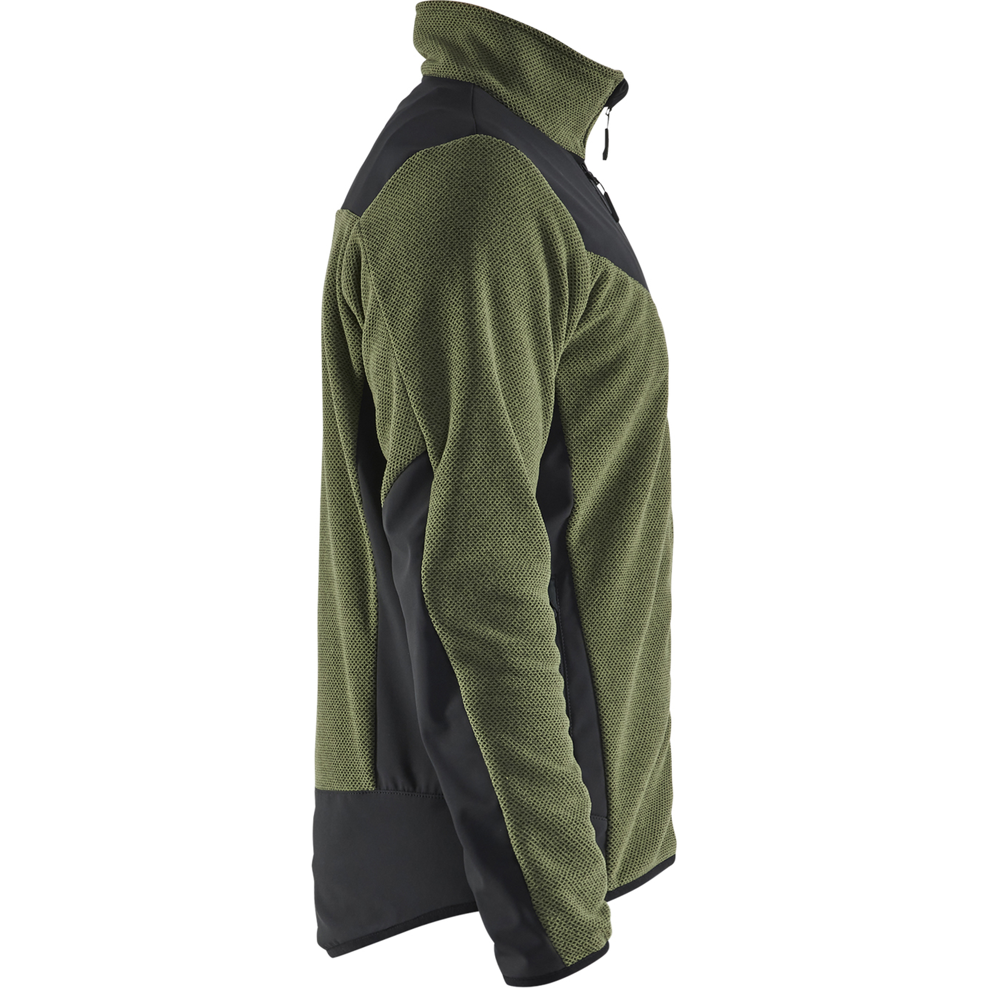 Blaklader Softshell Knitted Jacket, Autumn Green/Black (2)