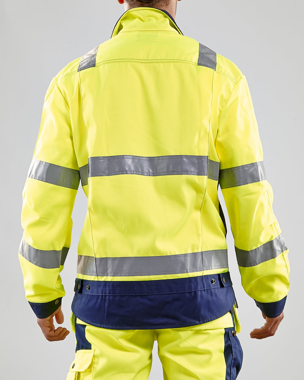 Blaklader High Vis Jacket, Yellow/Navy Blue (6)