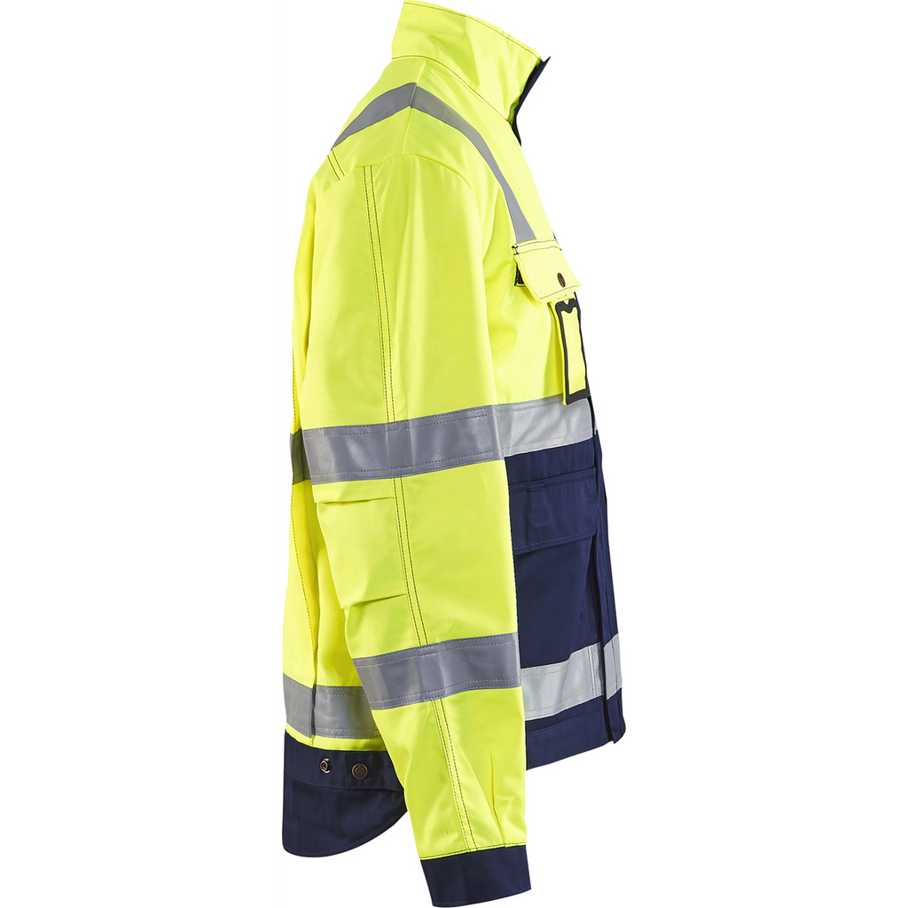 Blaklader High Vis Jacket, Yellow/Navy Blue (2)