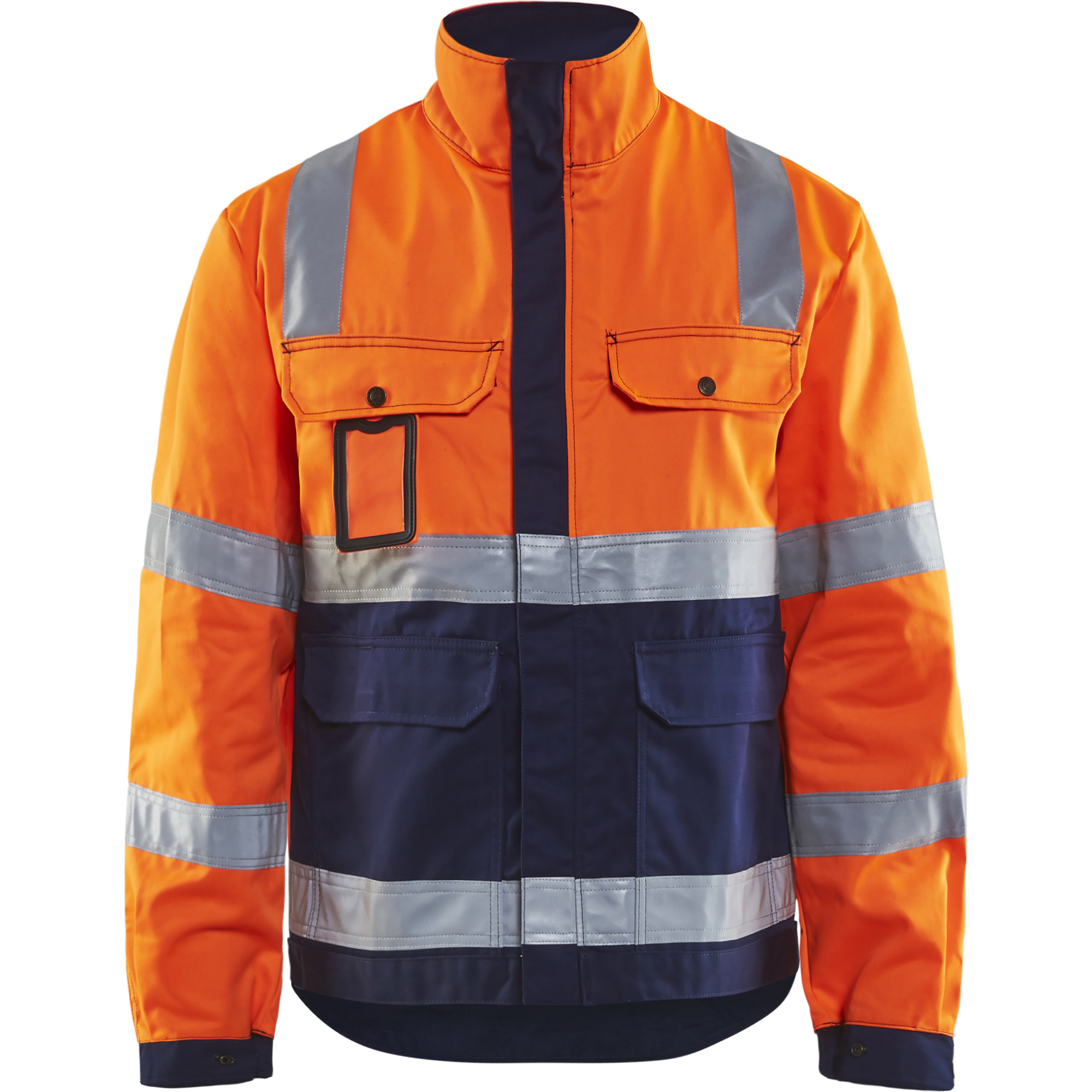 Blaklader High Vis Jacket, Orange/Navy
