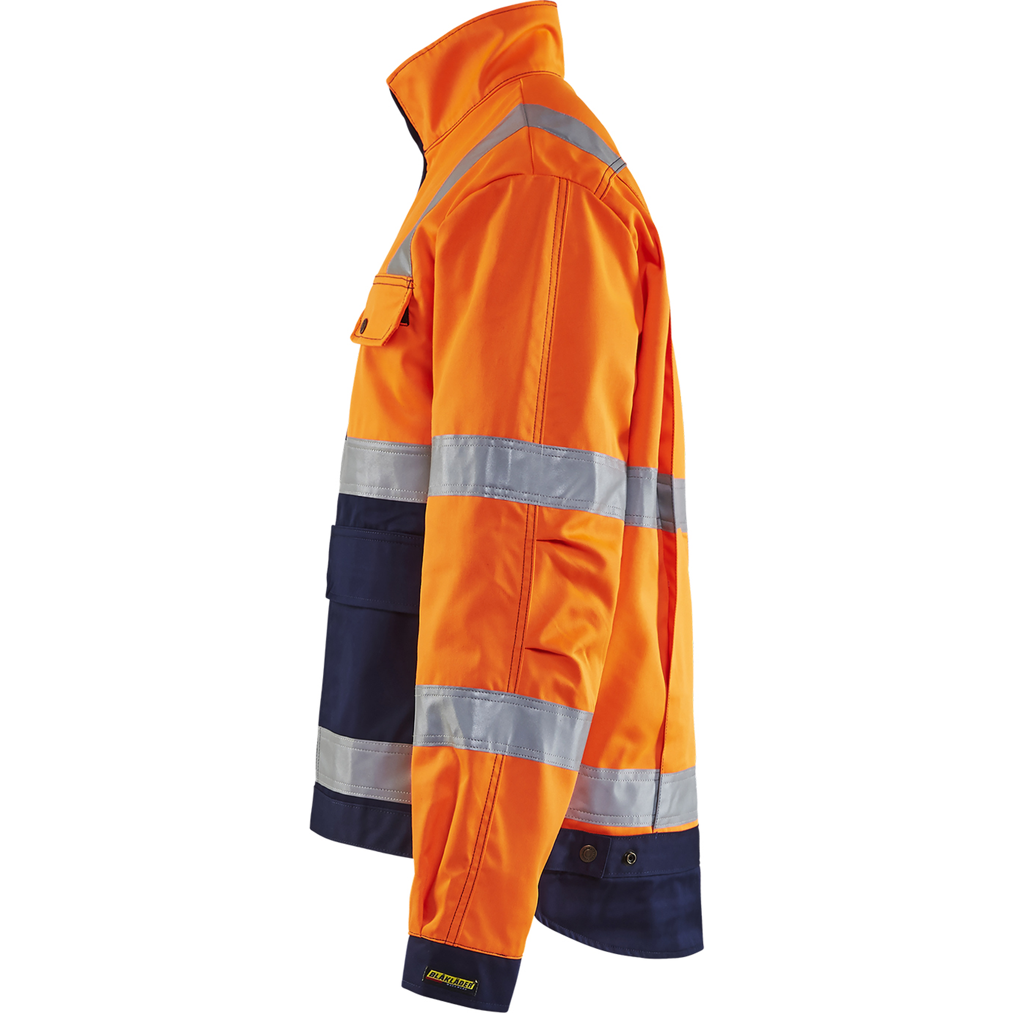 Blaklader High Vis Jacket, Orange/Navy (3)