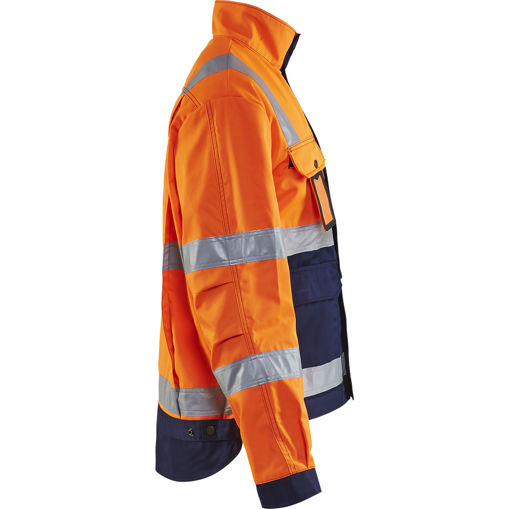 Blaklader High Vis Jacket, Orange/Navy (2)