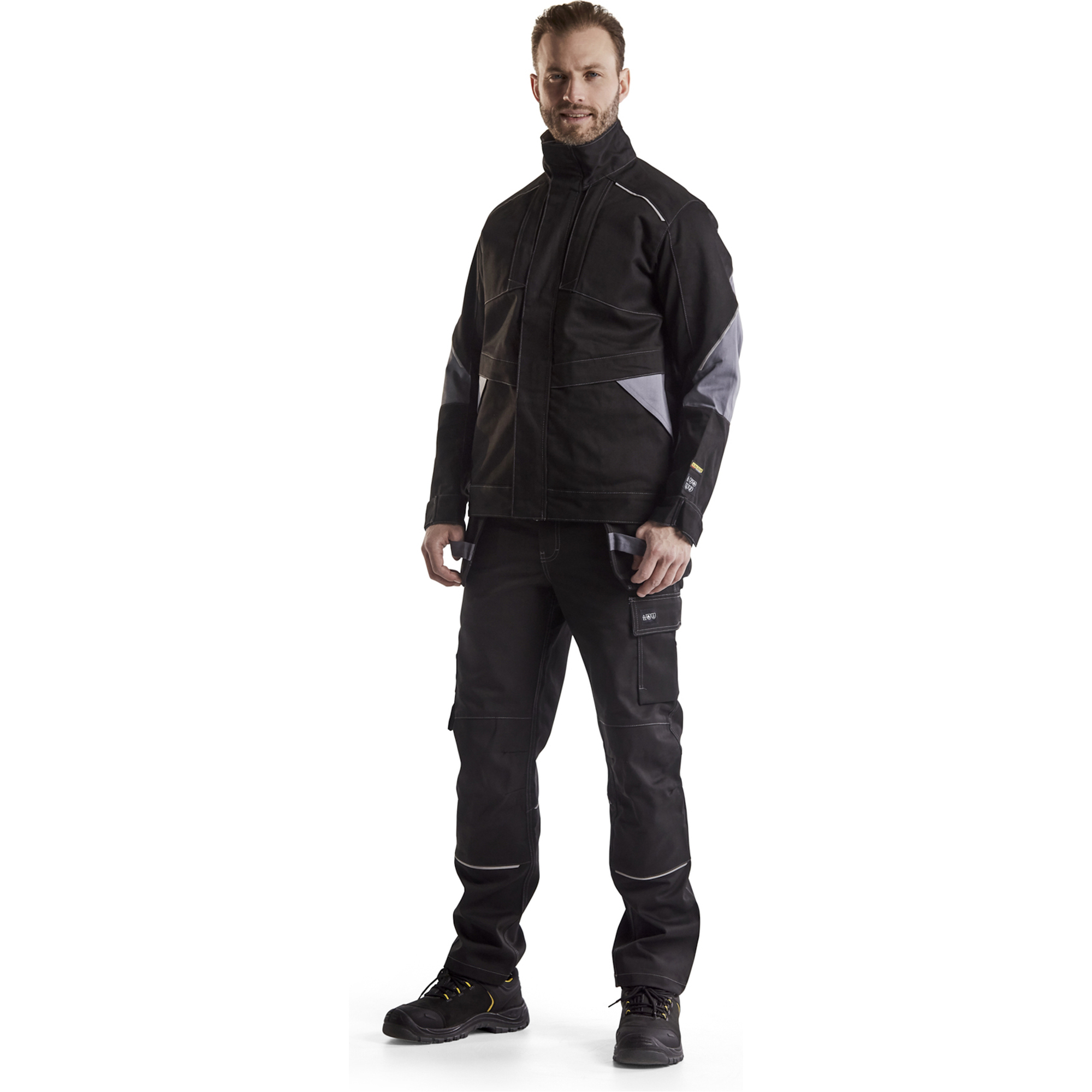 Blaklader Flame Resistant Jacket, Black/Grey (5)