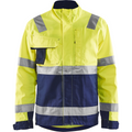 Blaklader High Vis Jacket, Yellow/Navy Blue