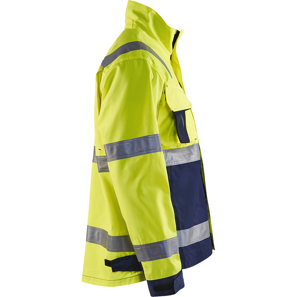 Blaklader High Vis Jacket, Yellow/Navy Blue (2)
