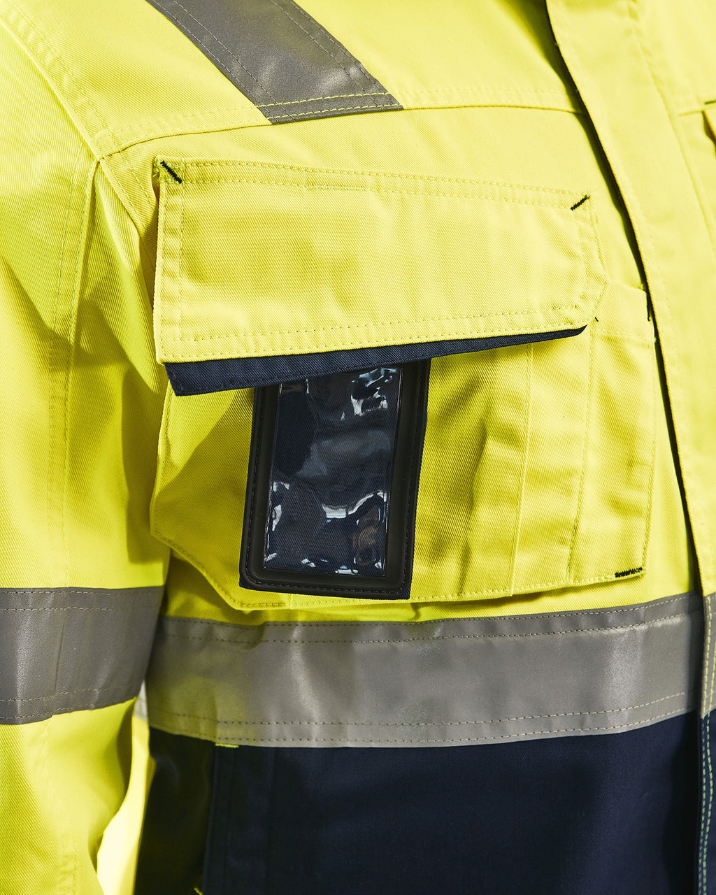 Blaklader High Vis Jacket, Yellow/Navy Blue (7)