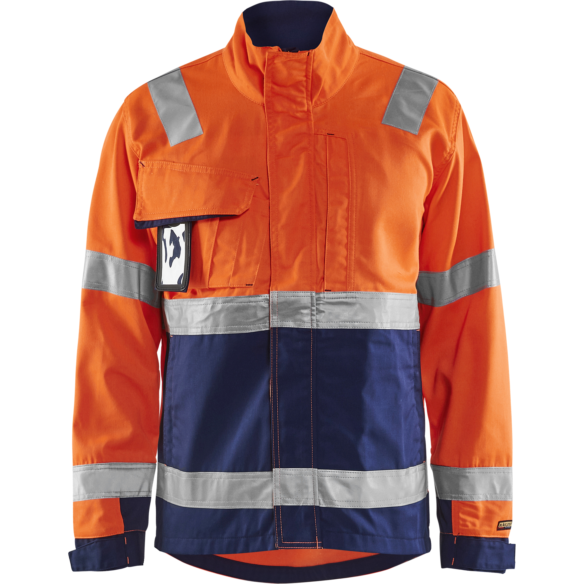 Blaklader High Vis Jacket, Orange/Navy
