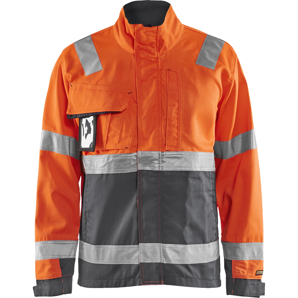 Blaklader High Vis Jacket, Orange/Medium Grey