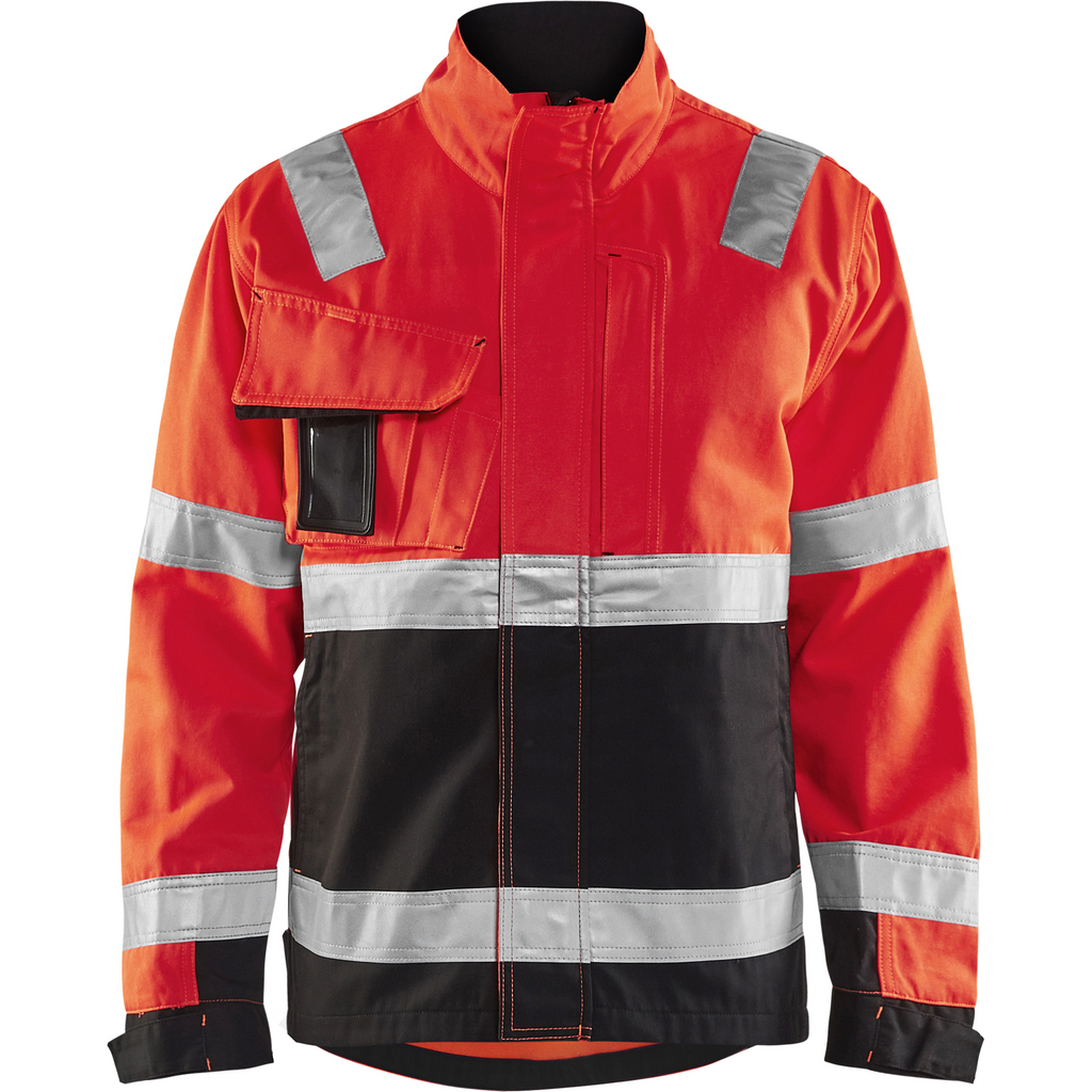Blaklader High Vis Jacket, Red/Black