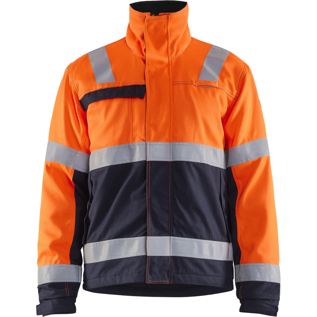 Blaklader Multinorm Winter Jacket, Orange/Navy