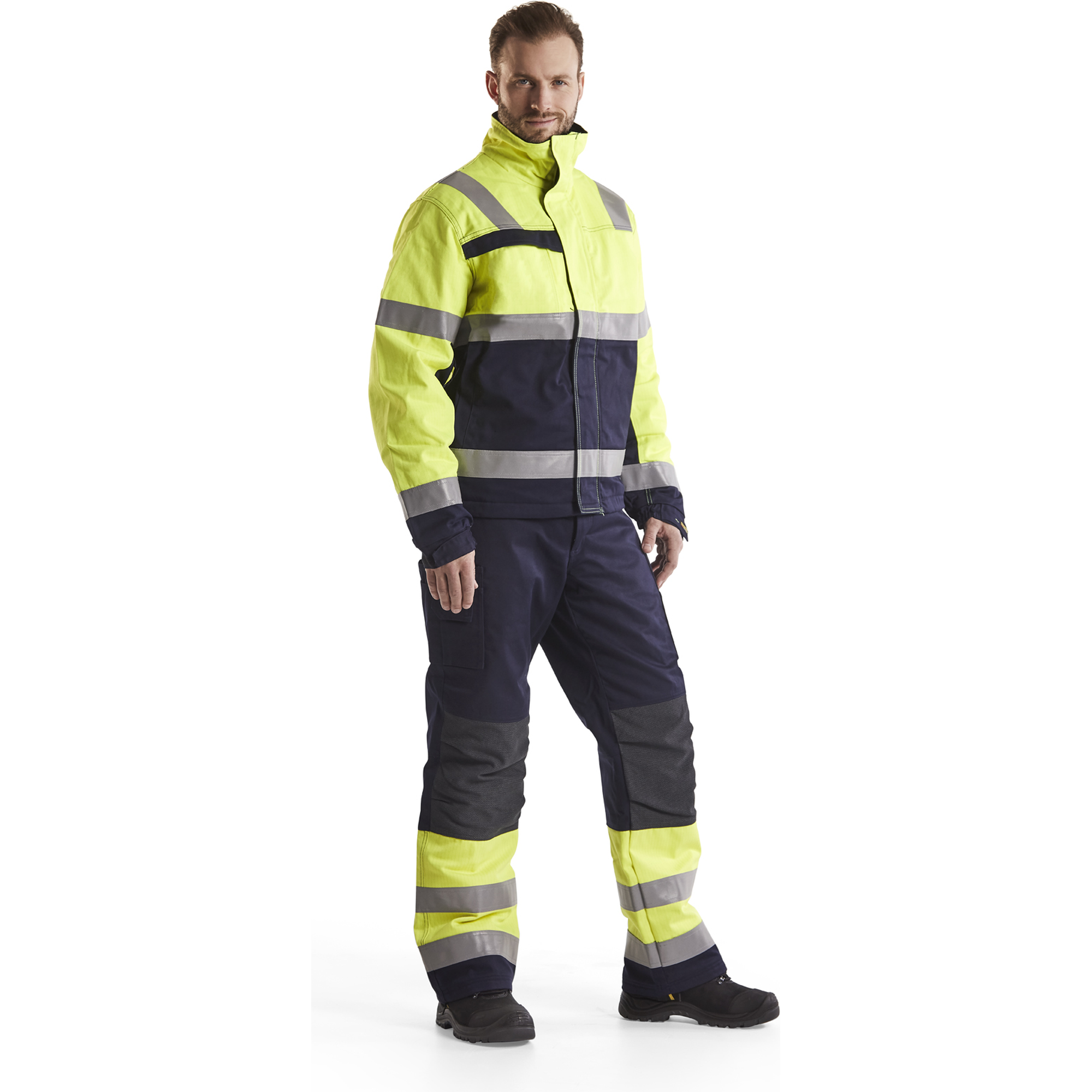 Blaklader Multinorm Winter Jacket, Yellow/Navy (5)