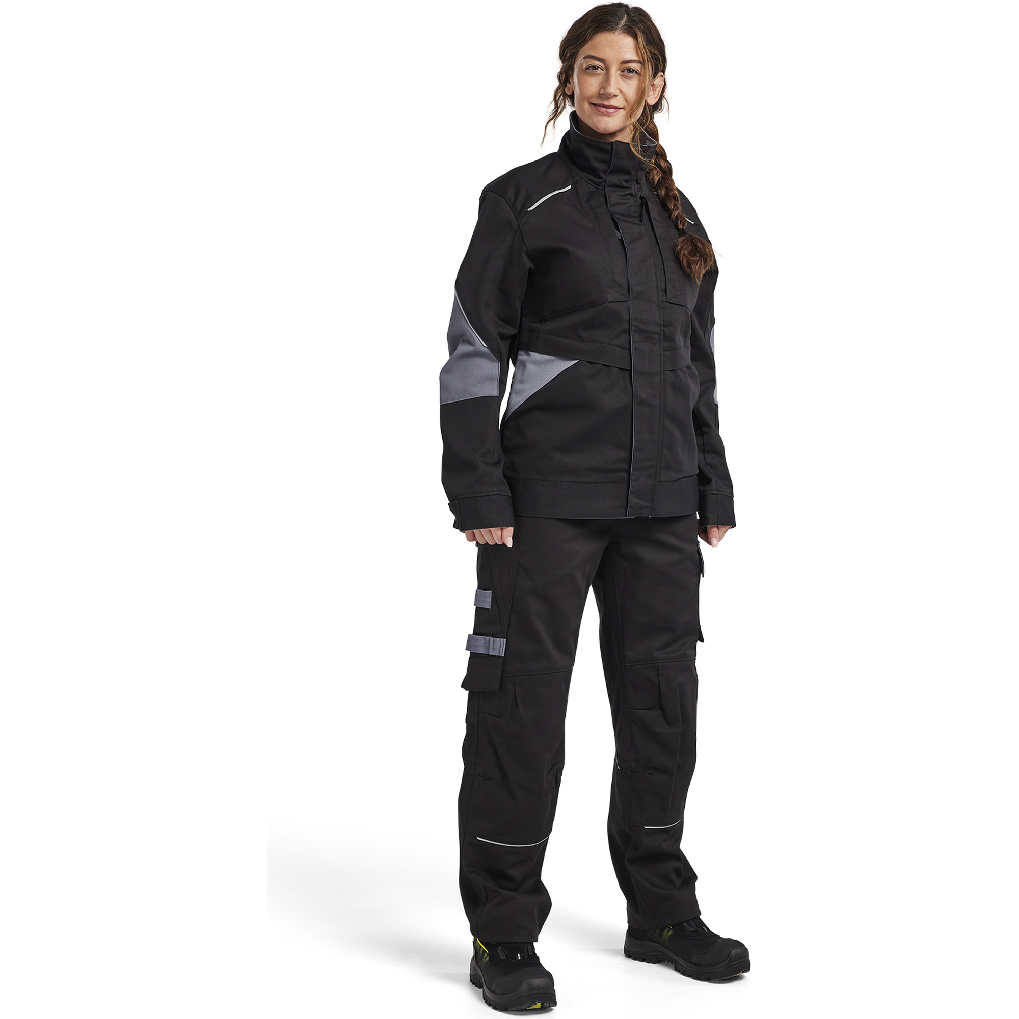 Blaklader Ladies Flame Resistant Jacket, Black/Grey (5)