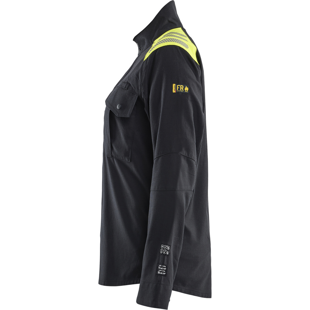 Blaklader Ladies Overshirt, Black/Yellow (3)