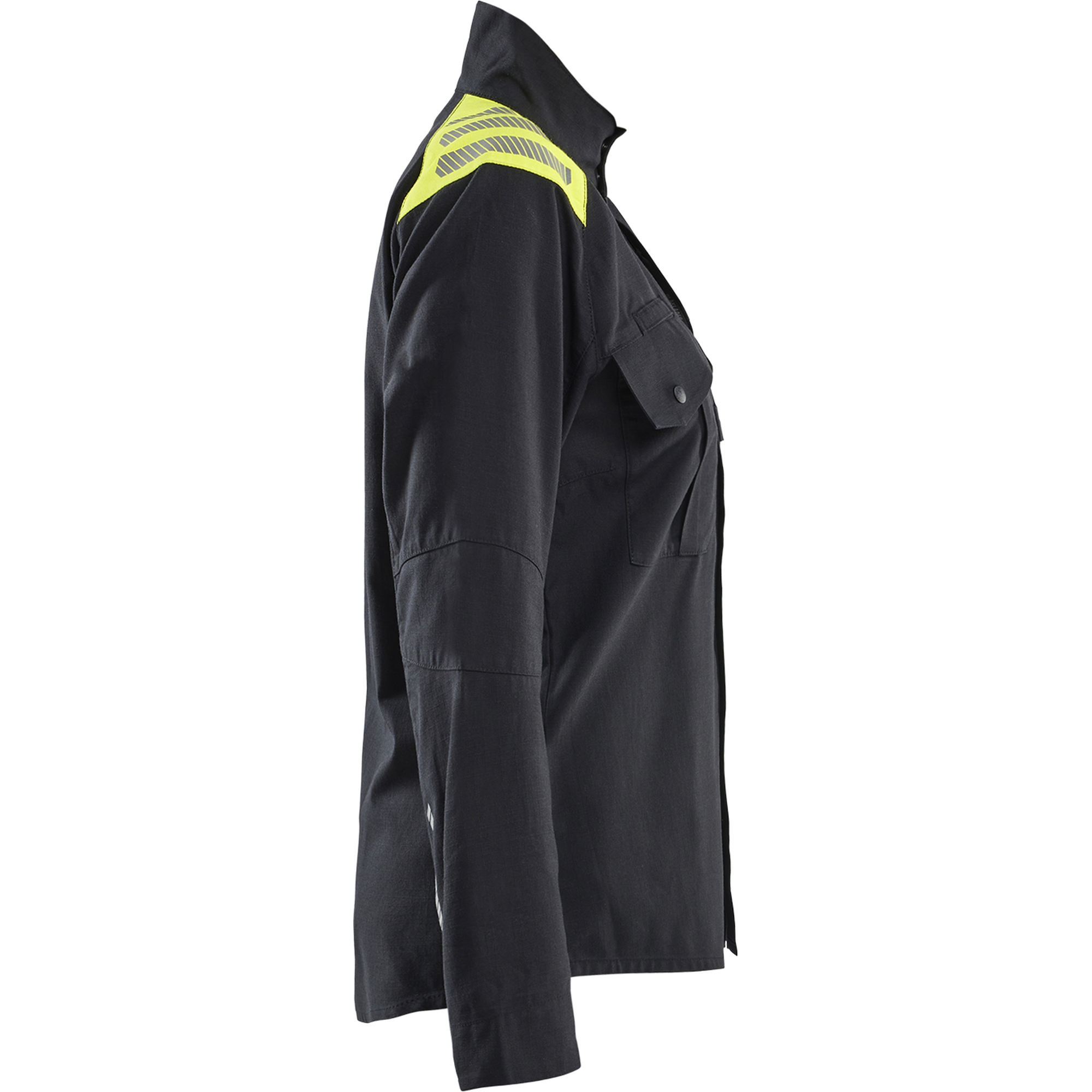 Blaklader Ladies Overshirt, Black/Yellow (2)