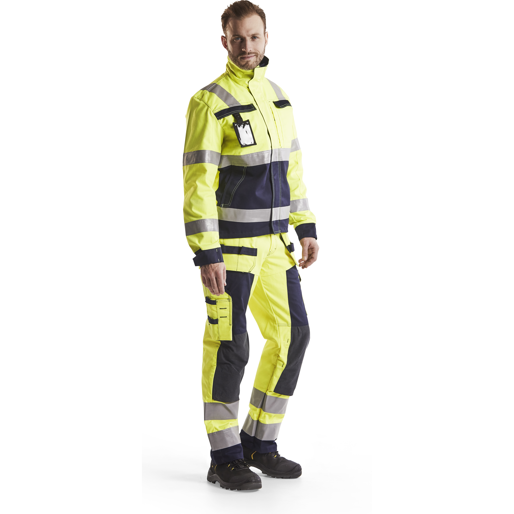 Blaklader Multinorm Jacket, Yellow/Navy Blue (5)