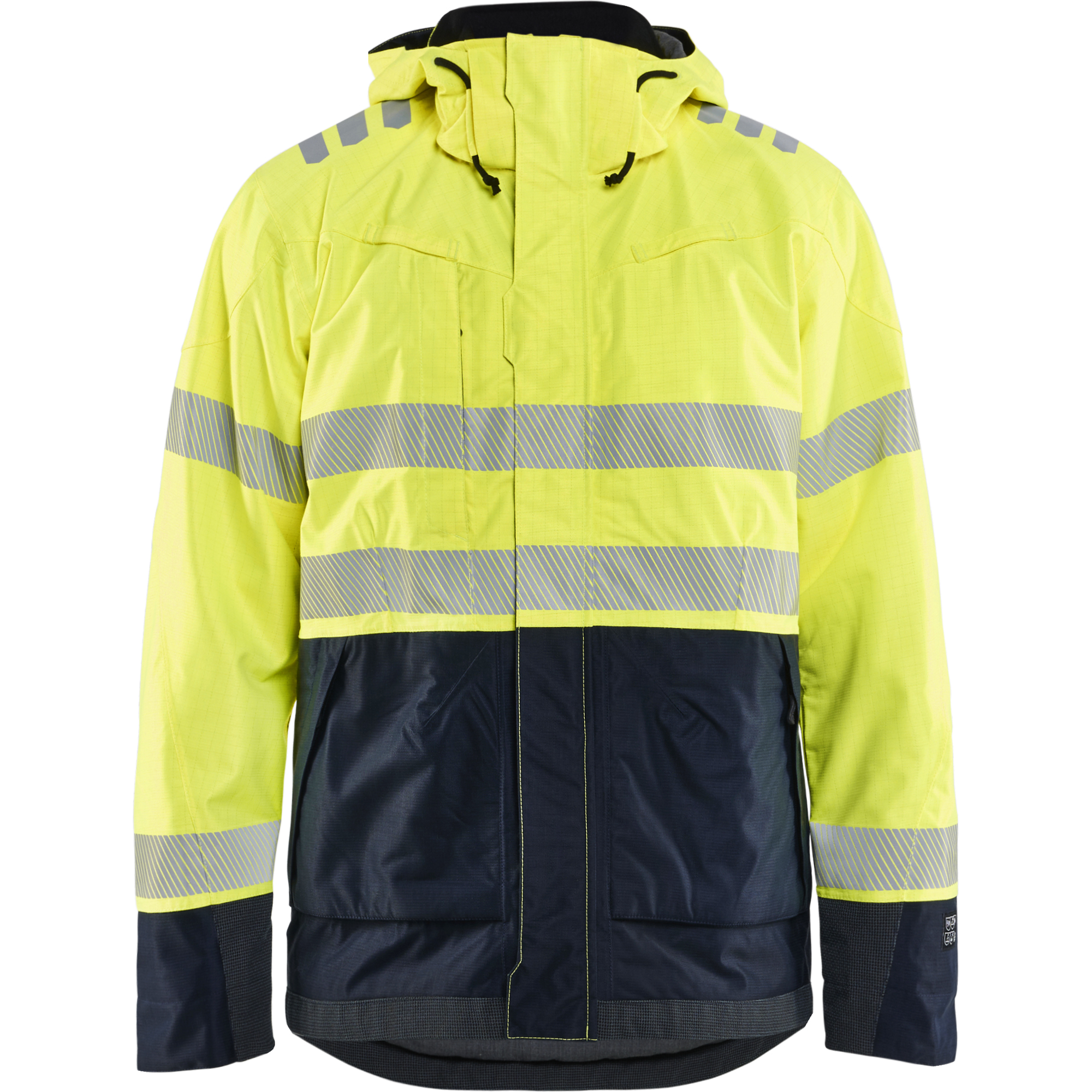 Blaklader Multinorm Shell Jacket, Yellow/Navy Blue