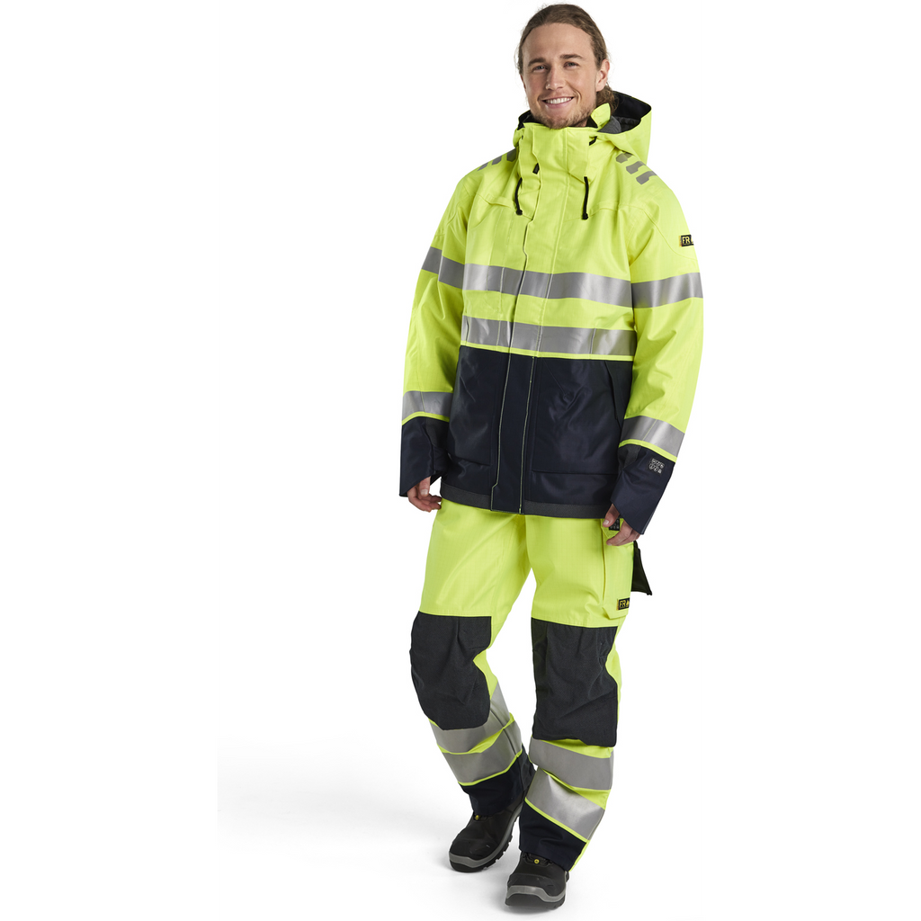 Blaklader Multinorm Shell Jacket, Yellow/Navy Blue (5)
