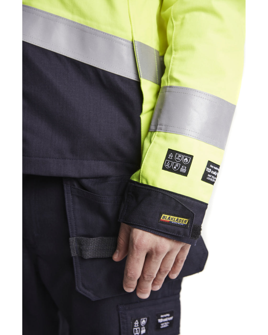 Blaklader Multinorm Jacket, Yellow/Navy Blue (6)