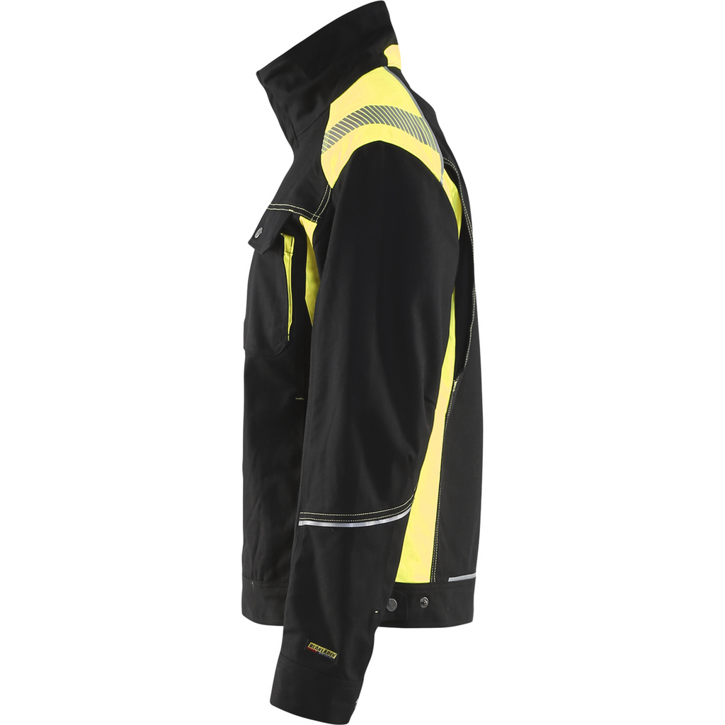 Blaklader Craftsman Jacket, Black/Yellow (3)