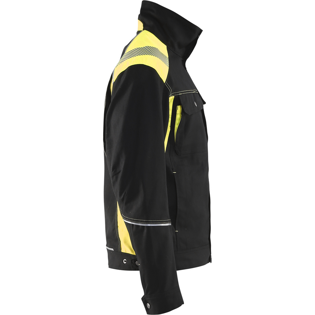 Blaklader Craftsman Jacket, Black/Yellow (2)