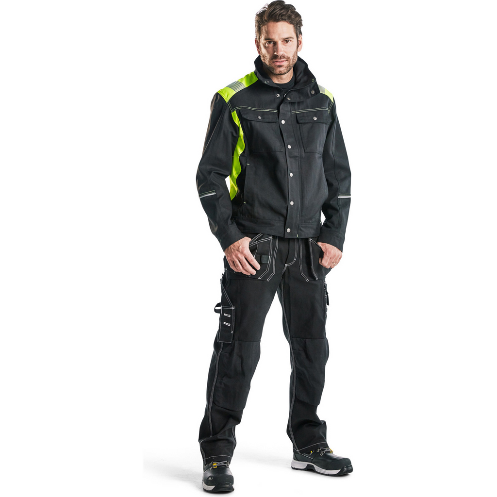 Blaklader Craftsman Jacket, Black/Yellow (5)