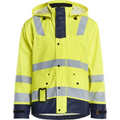 Blaklader Rain Jacket, Yellow/Navy Blue