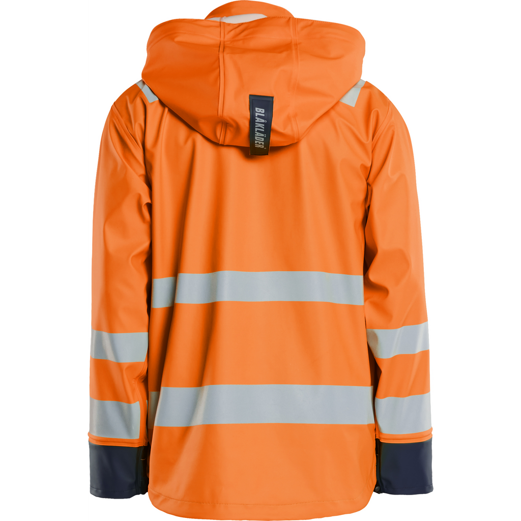 Blaklader Rain Jacket, Orange/Navy Blue (4)