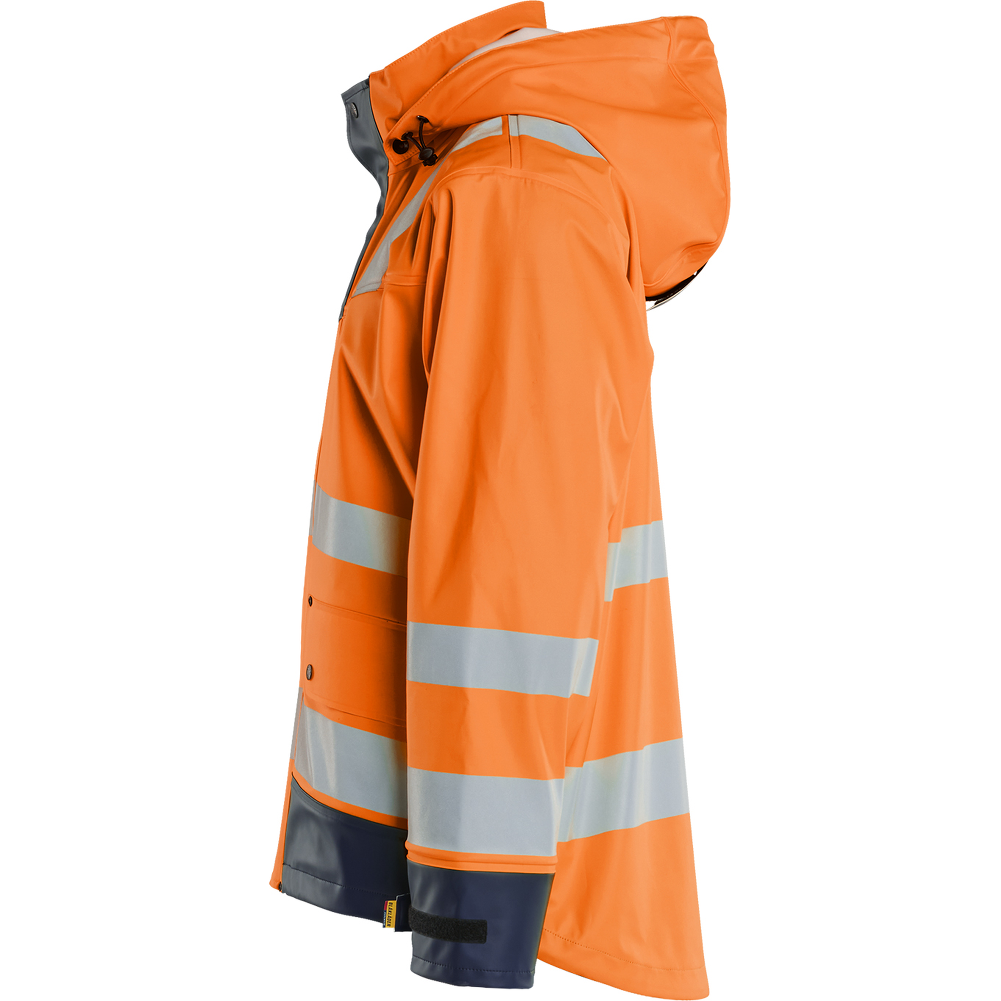 Blaklader Rain Jacket, Orange/Navy Blue (2)