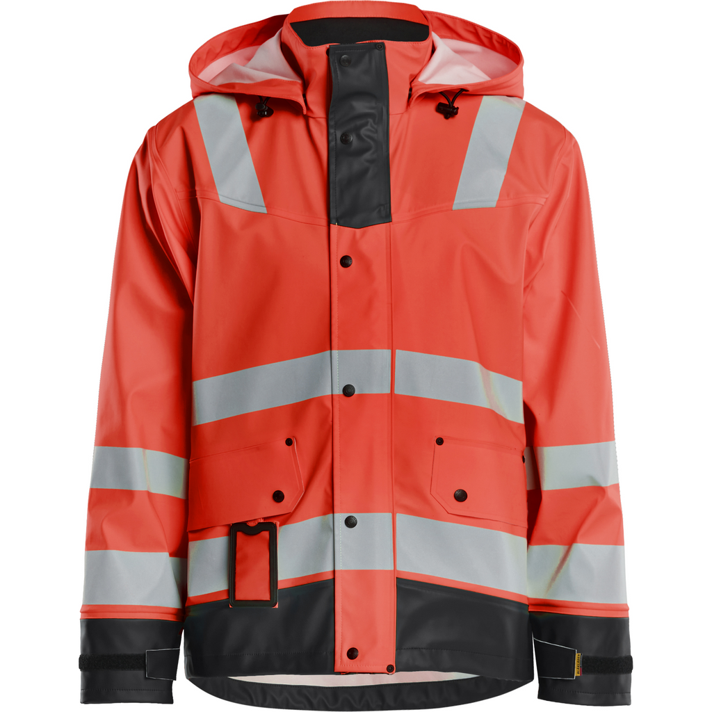 Blaklader Rain Jacket, Red/Black