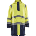 Blaklader High Vis Rain Jacket, Yellow/Navy Blue