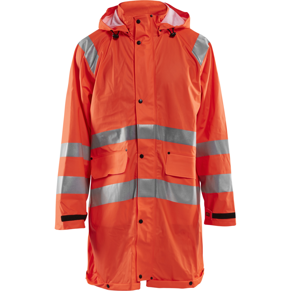 Blaklader High Vis Rain Jacket, Orange