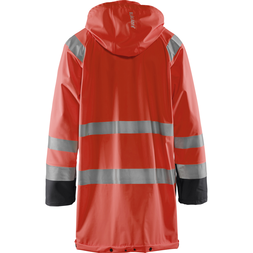 Blaklader High Vis Rain Jacket, Red/Black (4)