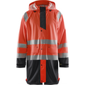 Blaklader High Vis Rain Jacket, Red/Black