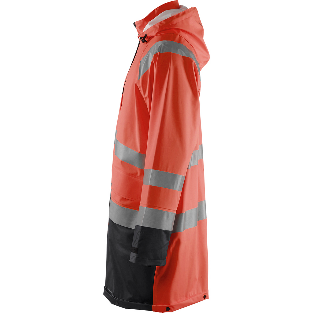 Blaklader High Vis Rain Jacket, Red/Black (3)