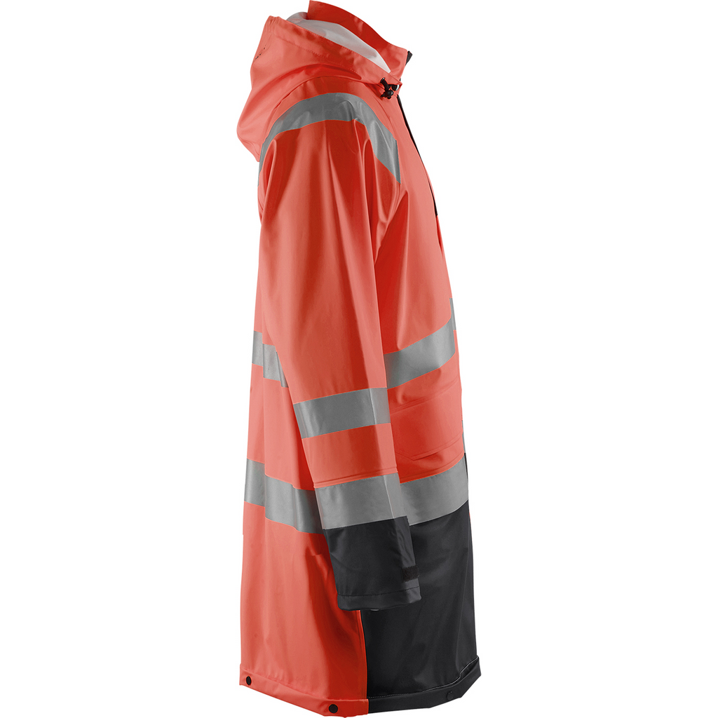 Blaklader High Vis Rain Jacket, Red/Black (2)