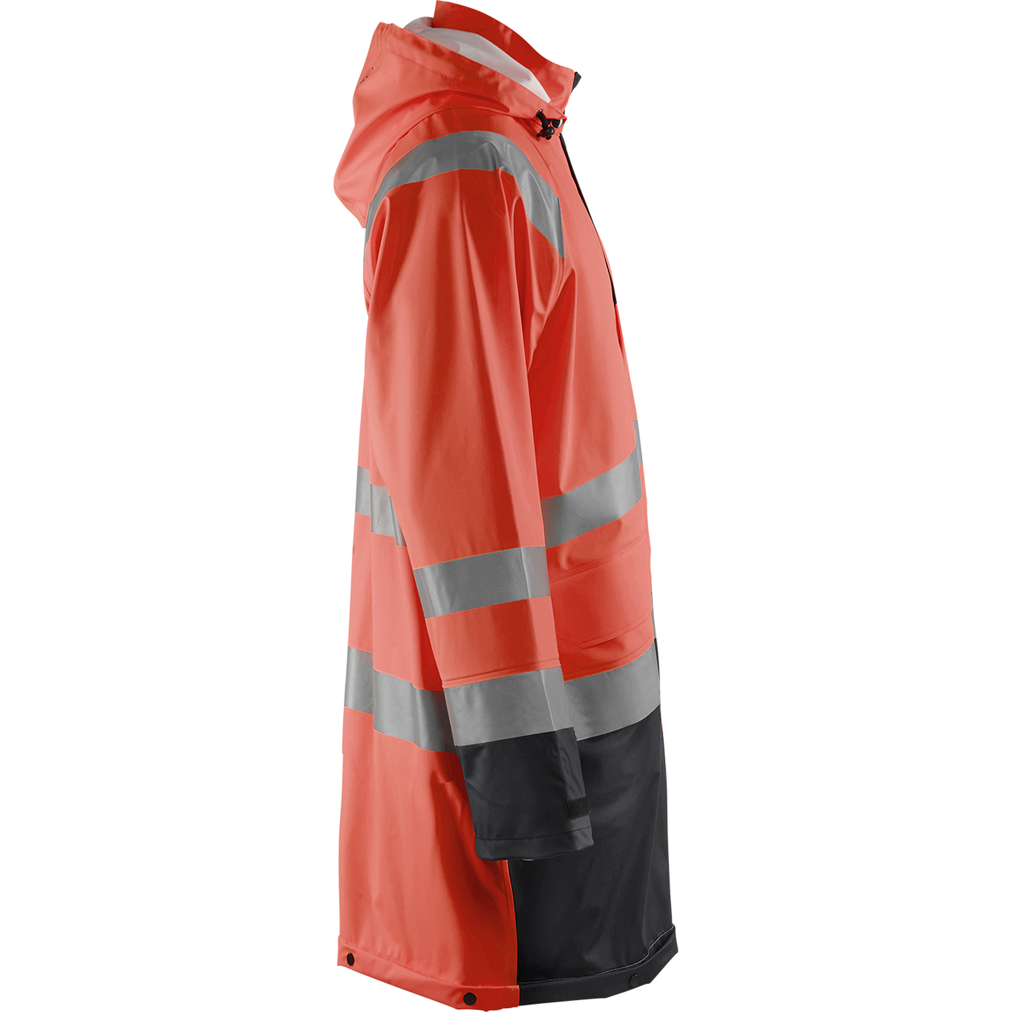 Blaklader High Vis Rain Jacket, Red/Black (2)