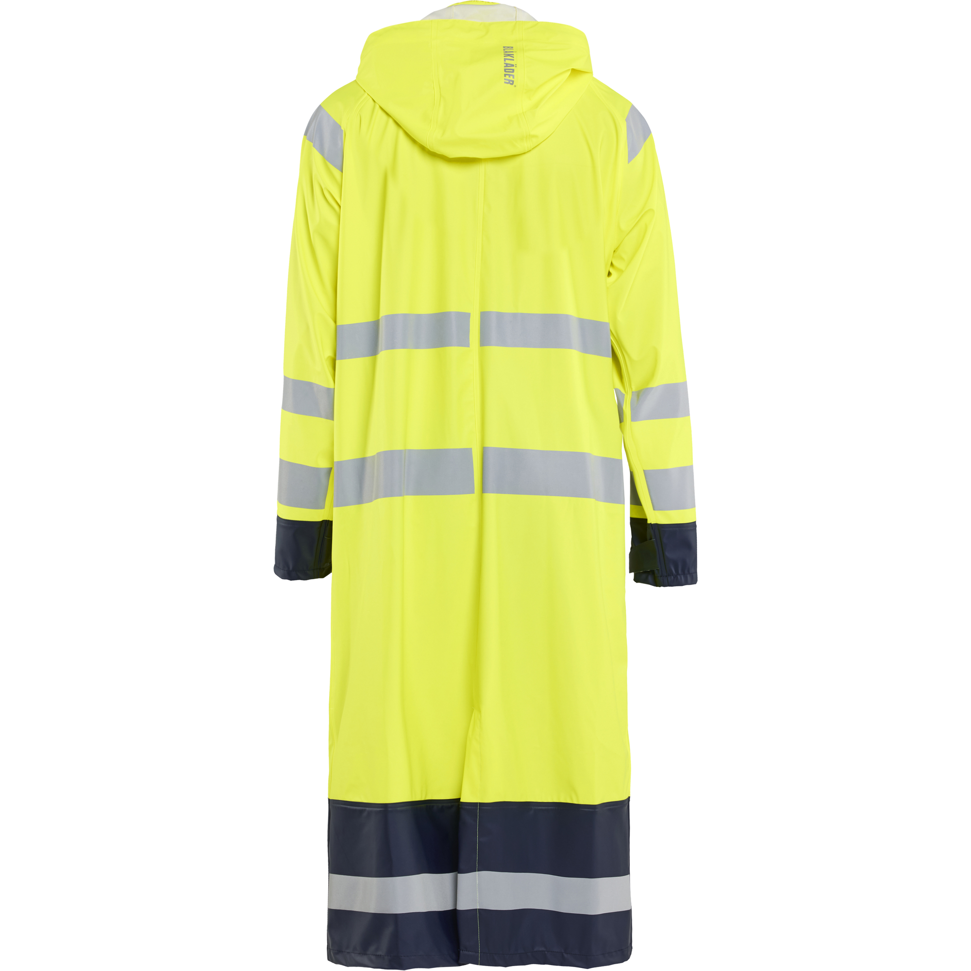 Blaklader High Vis Raincoat, Yellow/Navy (4)